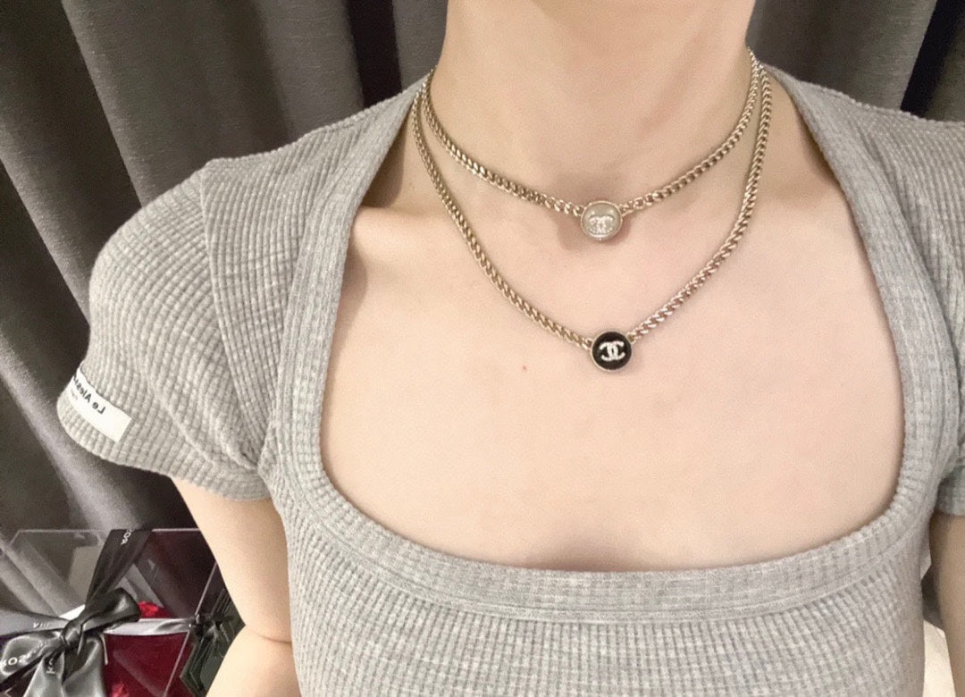 Chanel Button Necklace