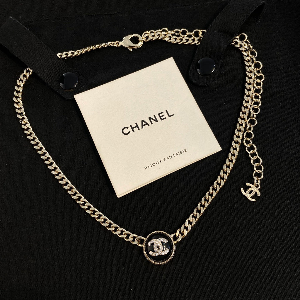 Chanel Button Necklace