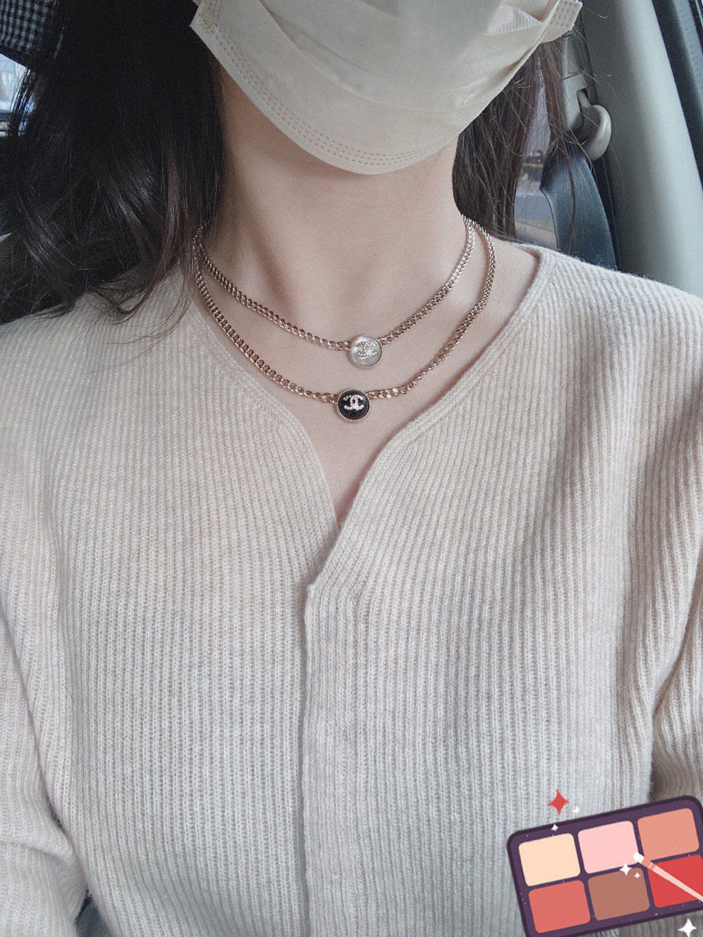 Chanel Button Necklace