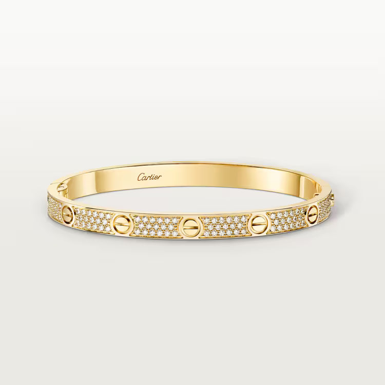 Cartier LOVE Bracelet, Medium Model, Paved