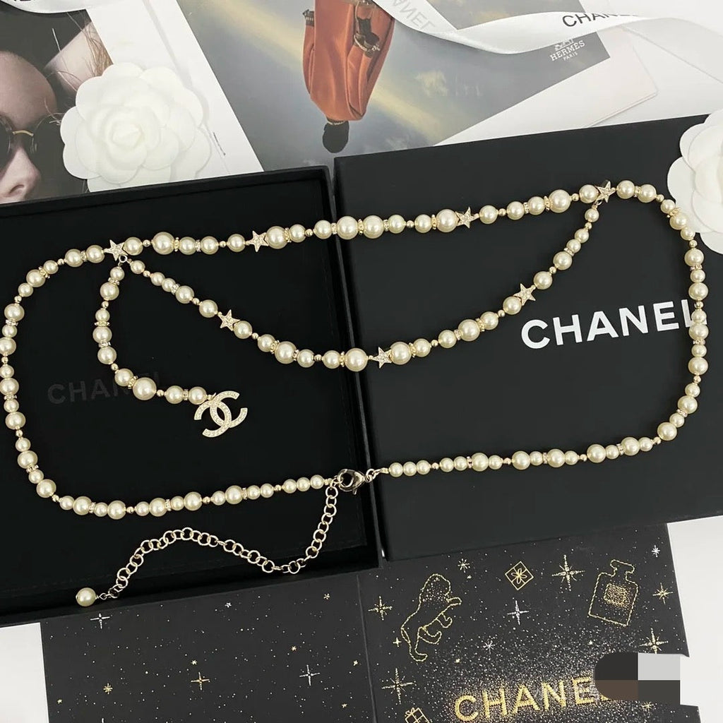 Chanel Pearl Star Waist Chain