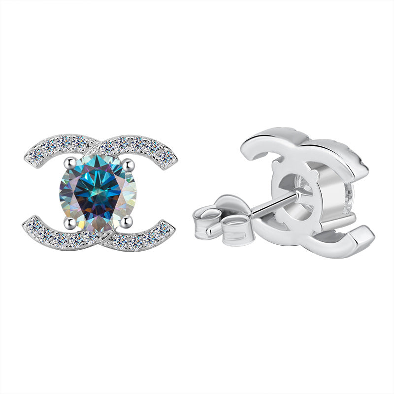 Chanel Colored Moissanite Earrings