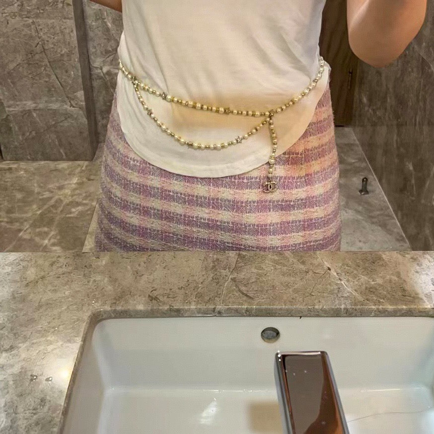 Chanel Pearl Star Waist Chain