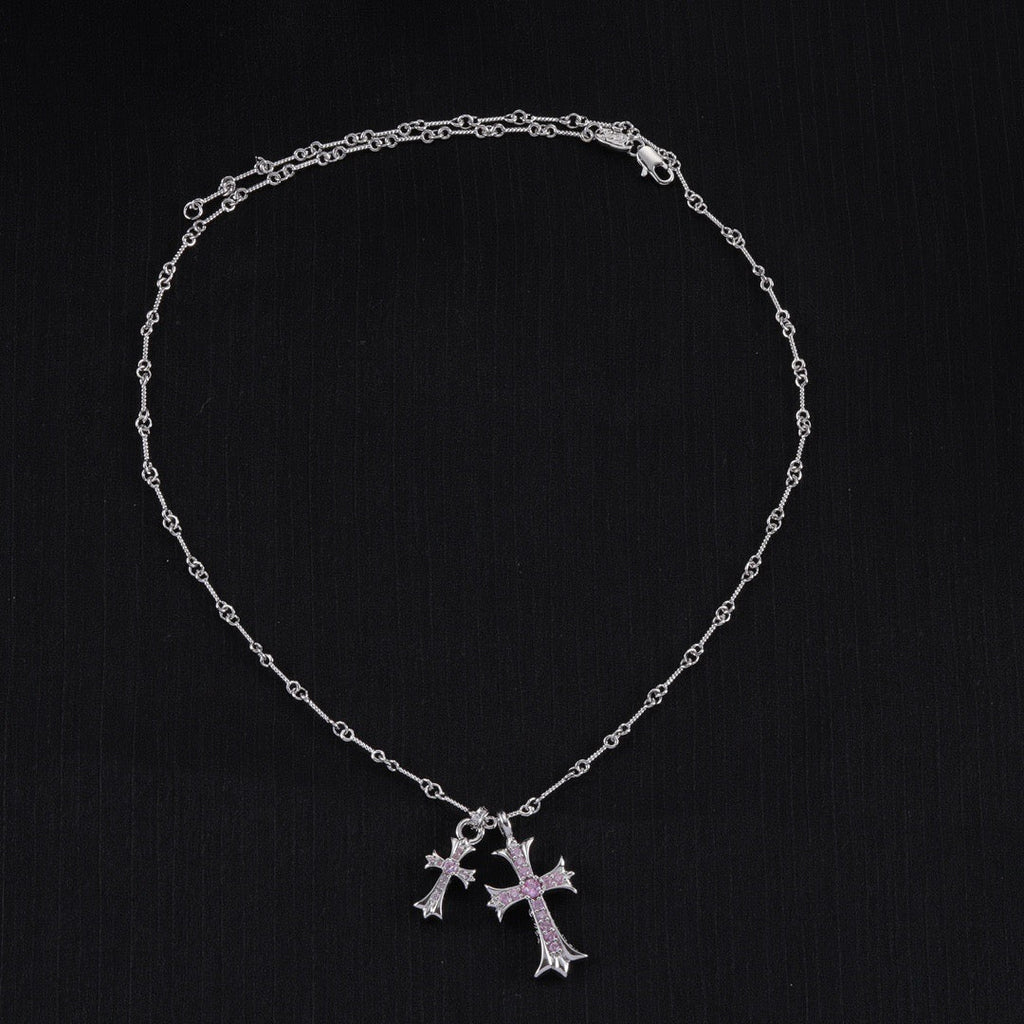 Chrome Hearts Double Cross Necklace