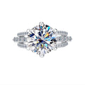 5 Carats Six Claw Moissanite Ring