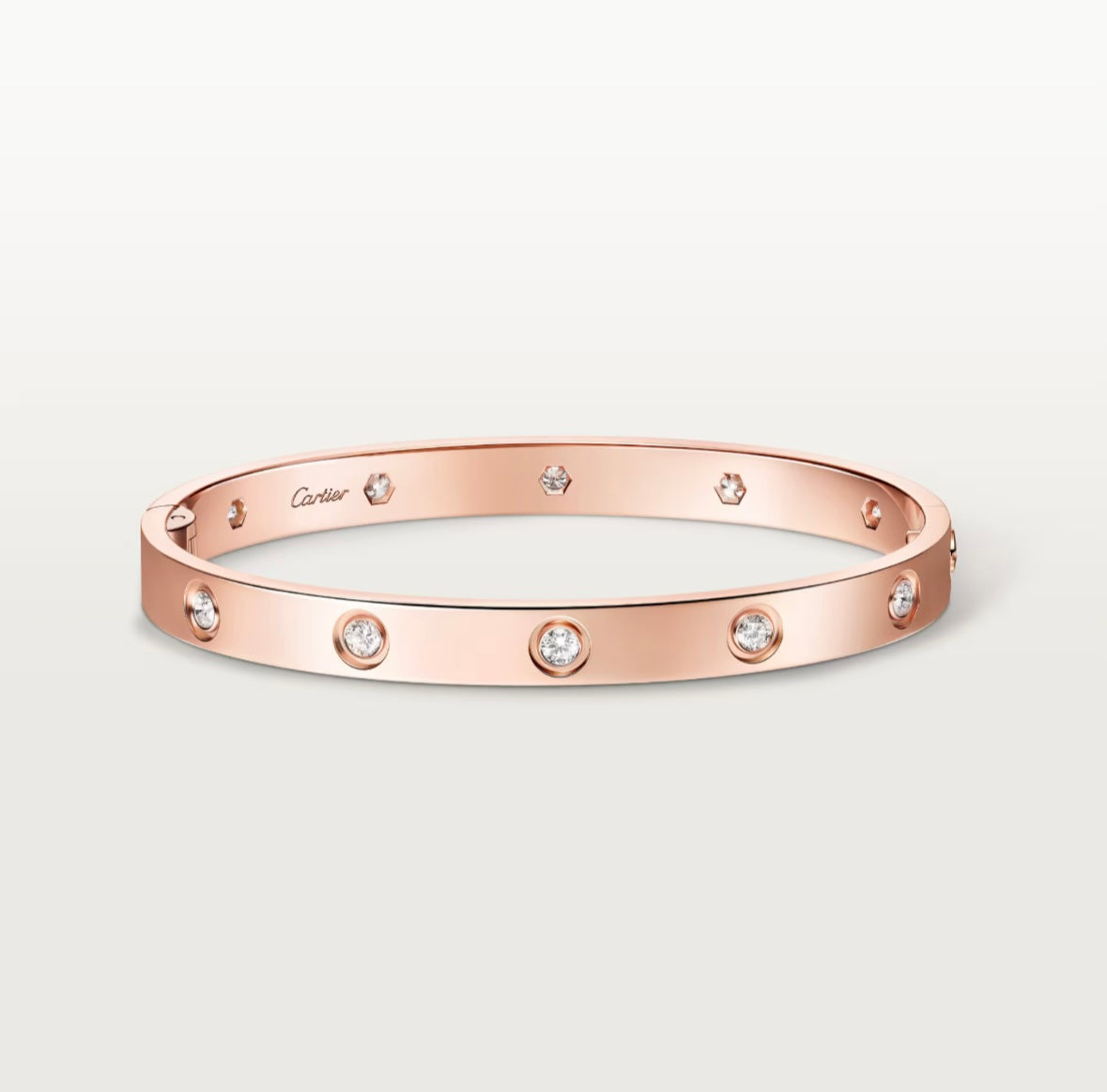 Cartier Love Bracelet, Classic Model, 10 Diamonds