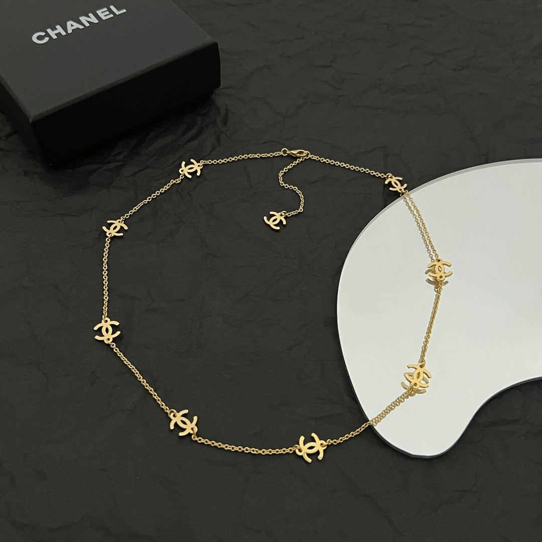 Chanel Logo Necklace