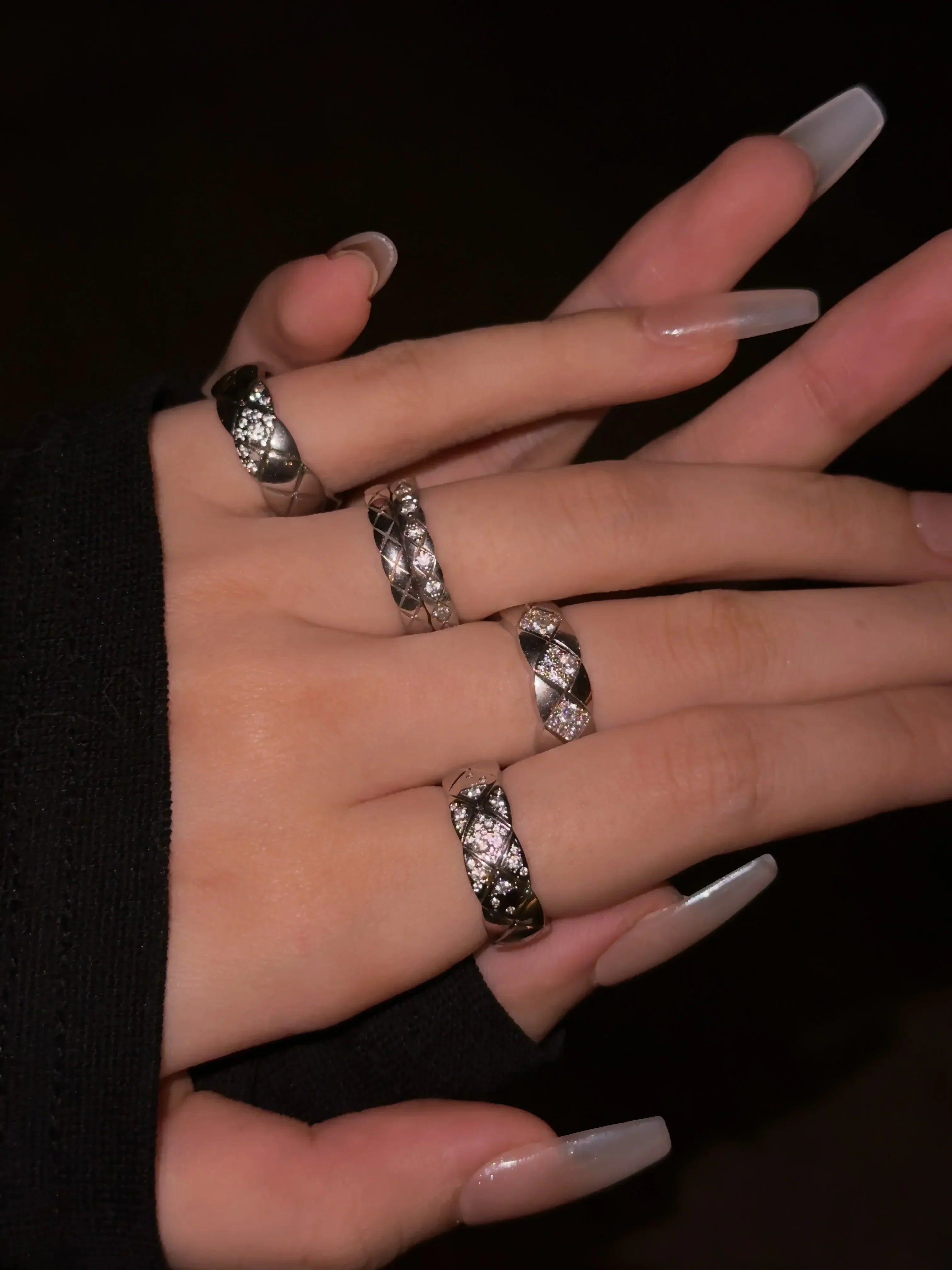 Chanel Coco Crush Ring Quilted Motif