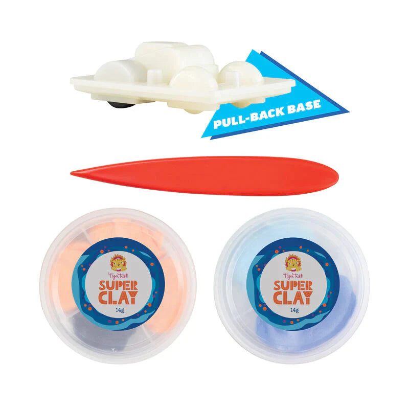 *Tiger Tribe Clay Craft - Pull Back Hovercraft