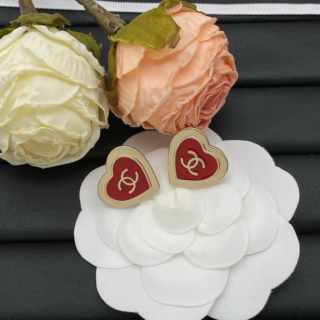 Chanel Heart Earring Studs
